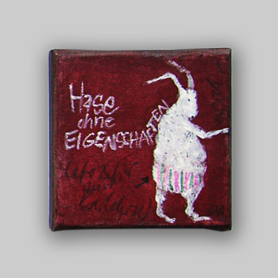 *HASE OHNE EIGENSCHAFTEN, MIT BADEHOSE* H x B 20 x 20