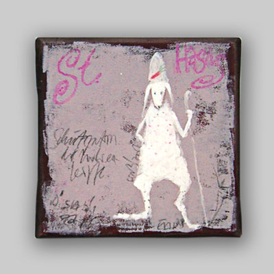 *ST. HASIUS, PATRON DER MÖHRENKÖPFE* H x B 20 x 20